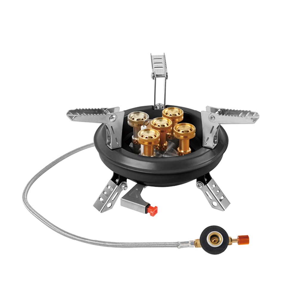 High Pressure Portable Camping Gas Stove Windproof Butane Burner With Piezo Ignition 4