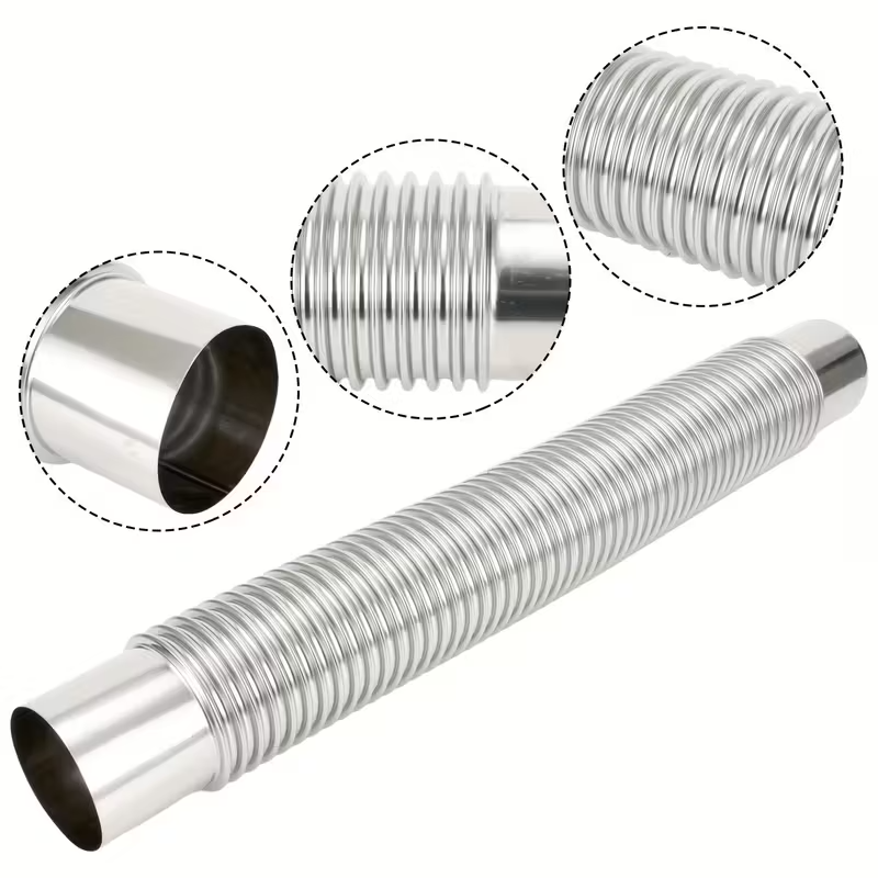 Adjustable Stainless Steel High Temperature Ventilation Duct For Camping Stove Exhaust Pipe 1