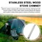 Adjustable Stainless Steel High Temperature Ventilation Duct For Camping Stove Exhaust Pipe 2