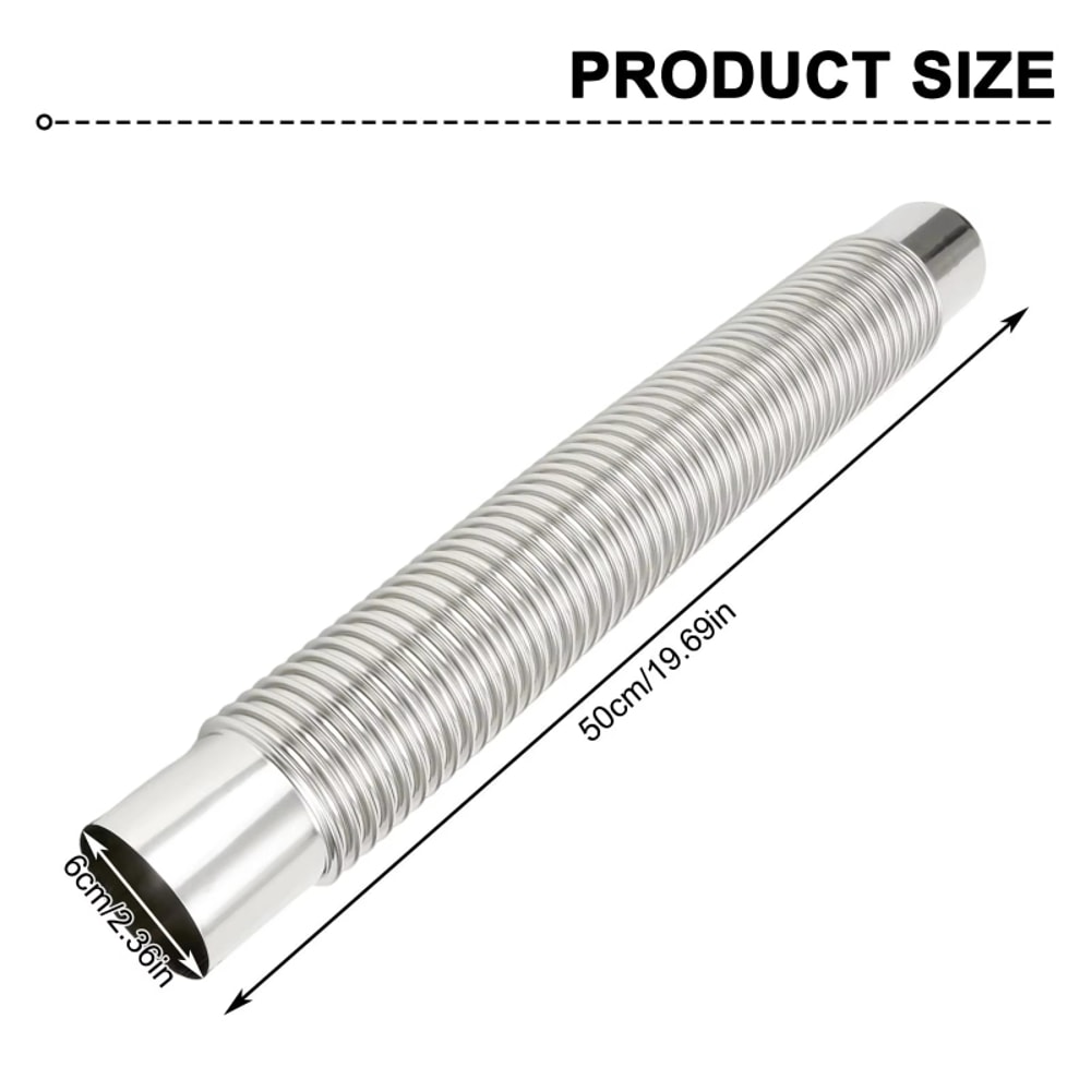 Adjustable Stainless Steel High Temperature Ventilation Duct For Camping Stove Exhaust Pipe 4