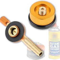 camping stove adapter kit with converter & butane canister refill valve