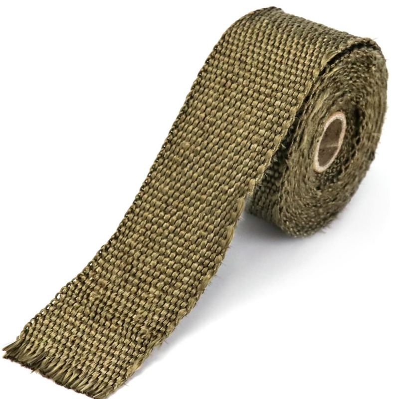 High Temp Stove Pipe Heat Shield Wrap With Clamps Fiberglass Fireproof Tape Protector 4