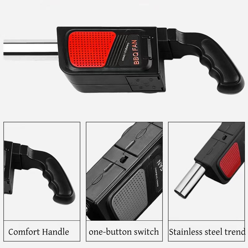 Electric BBQ Fan Air Blower For Charcoal Grill And Outdoor Cooking 2