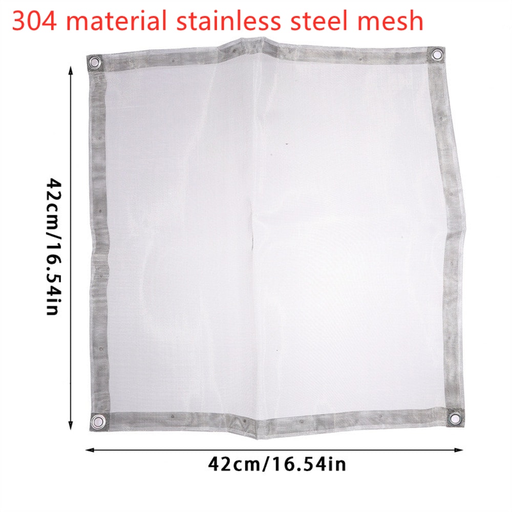 Portable Folding Fire Pit For Camping Stainless Steel Mesh Fire Stand 3