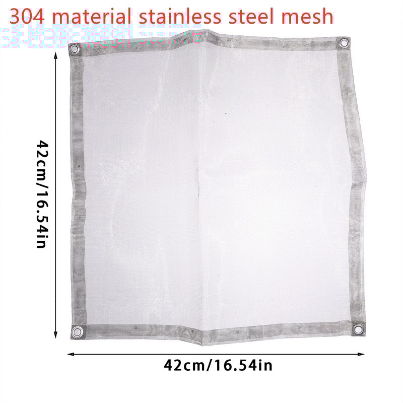 Portable Folding Fire Pit For Camping Stainless Steel Mesh Fire Stand 3