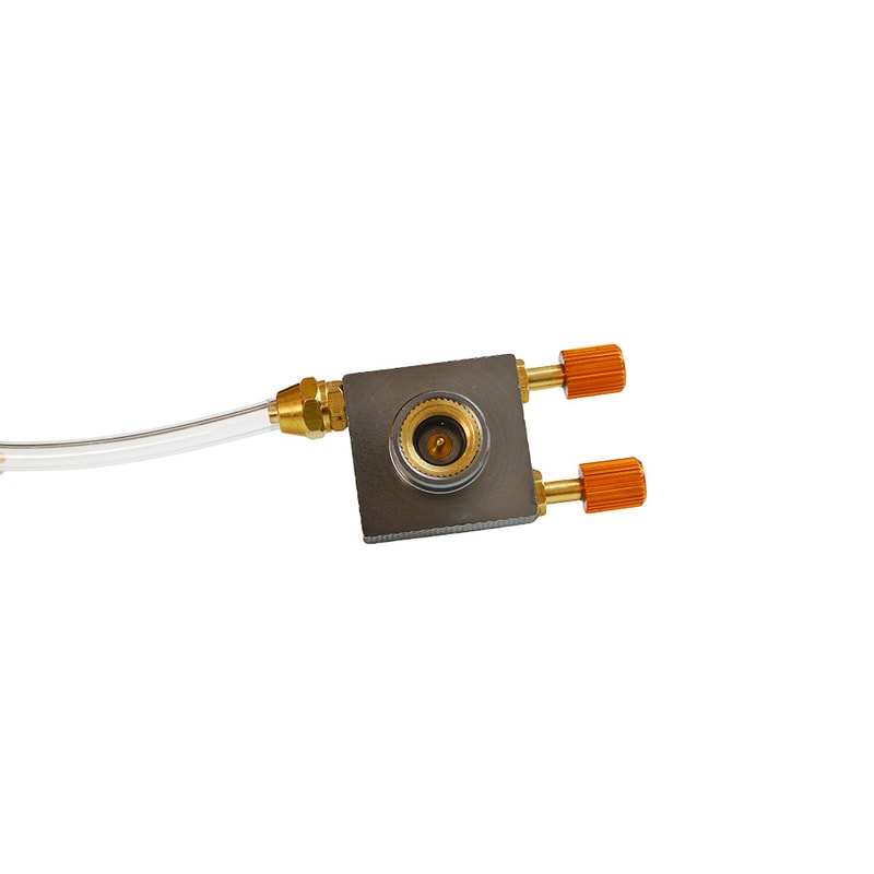 Universal Camping Gas Stove Adapter With Pressure Relief Valve For Flat Tank Refills 1