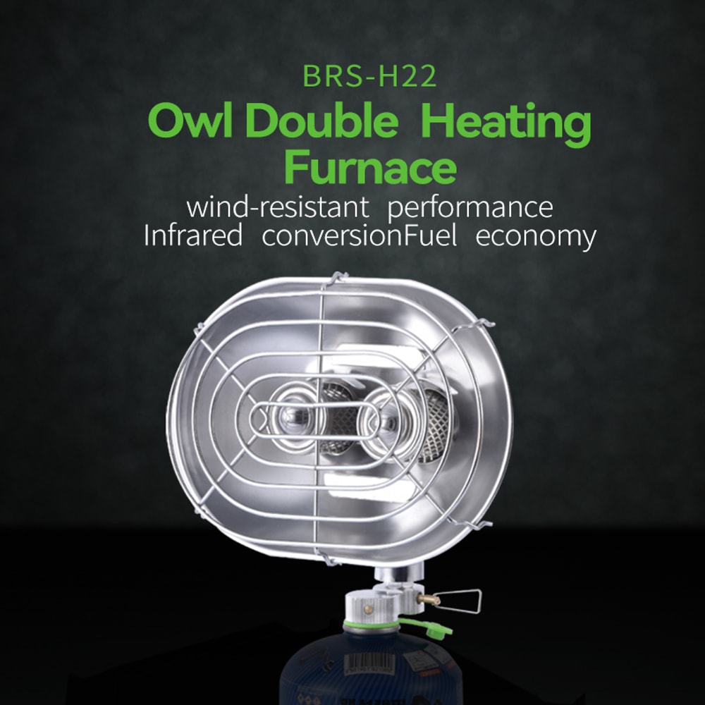 Portable Camping Heater Double Head Infrared Gas Stove For Outdoor Warmth 5