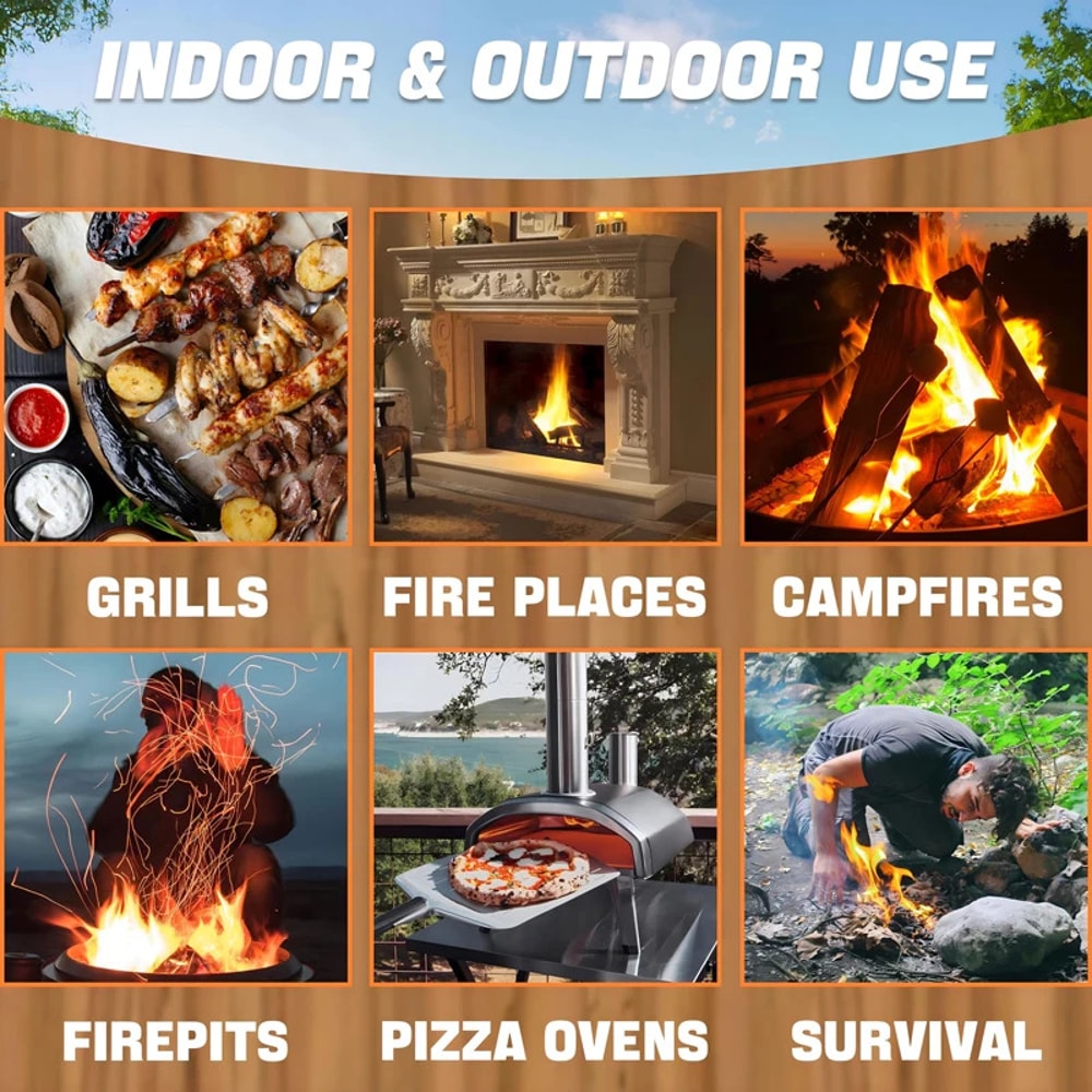 Natural Fire Starter Kit For BBQ Grill Campfire Fireplace Quick Ignite Wood Starters 4