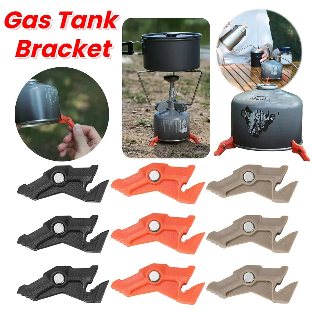 Magnetic Camping Stove Stand Tripod Gas Canister Stabilizer for Outdoor Cooking
