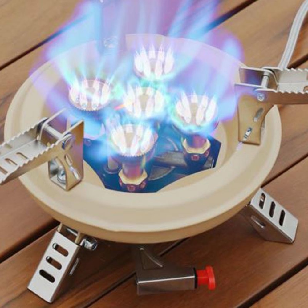 Portable Camping Gas Stove High Power Outdoor Backpacking Stove With Instant Ignition 1