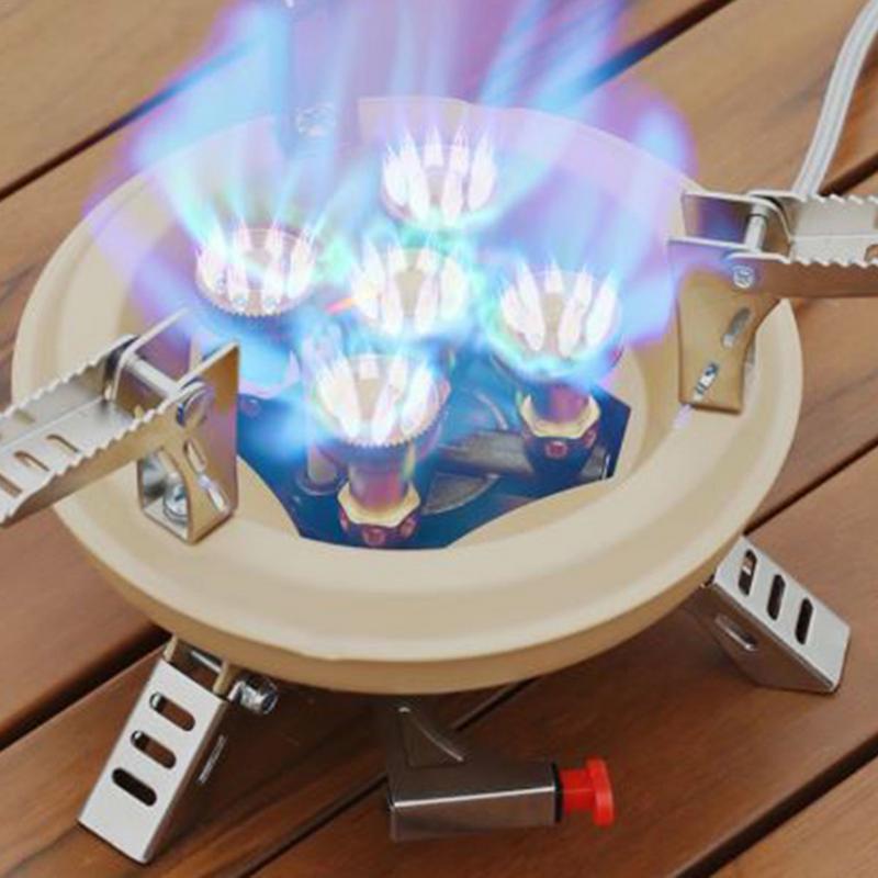 Portable Camping Gas Stove High Power Outdoor Backpacking Stove With Instant Ignition 1