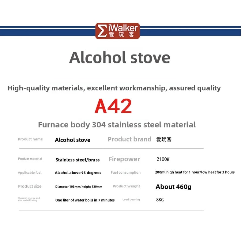 Professional Alcohol Stove Gasification Burner For Camping Coffee Brewing 3