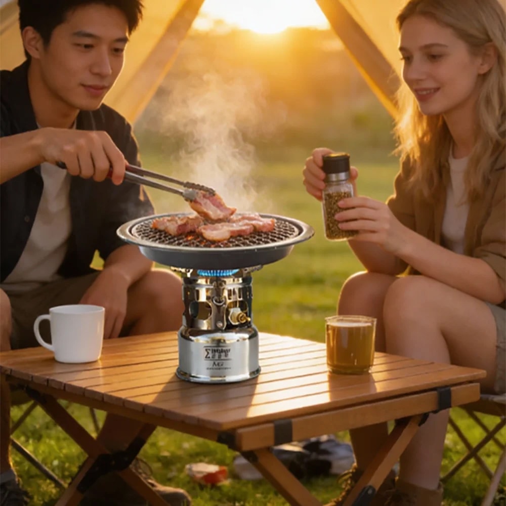 Professional Alcohol Stove Gasification Burner For Camping Coffee Brewing 6