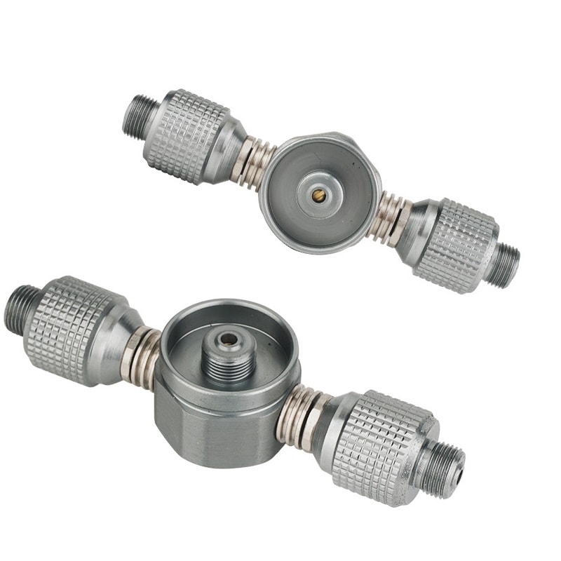 Steel Alloy Camping Gas Adapter Converter for Stove and Lantern Connector