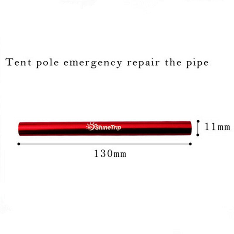 Portable Tent Pole Repair Tube Aluminum Alloy Tent Rod Sleeve