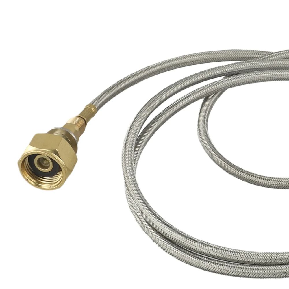 Portable Brass Camping Stove Gas Connector Hose For Dual Burner Setup 5