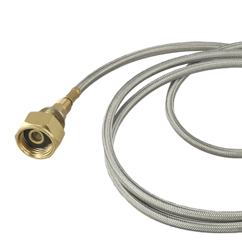 Portable Brass Camping Stove Gas Connector Hose For Dual Burner Setup 5