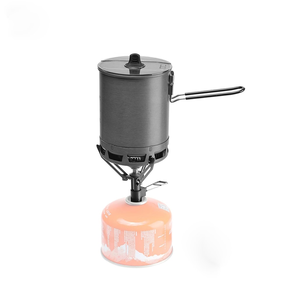 Portable Heat Exchanger Camping Pot High Efficiency Outdoor Cookware 4