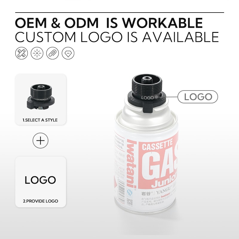 Outdoor Gas Cartridge Adapter For Butane Refills Durable Stainless Steel 3