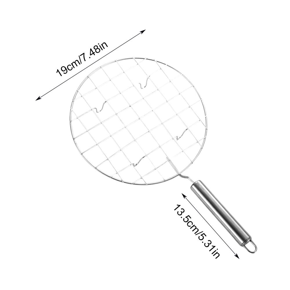 Stainless Steel Wire Roaster With Handle For BBQ Camping 5