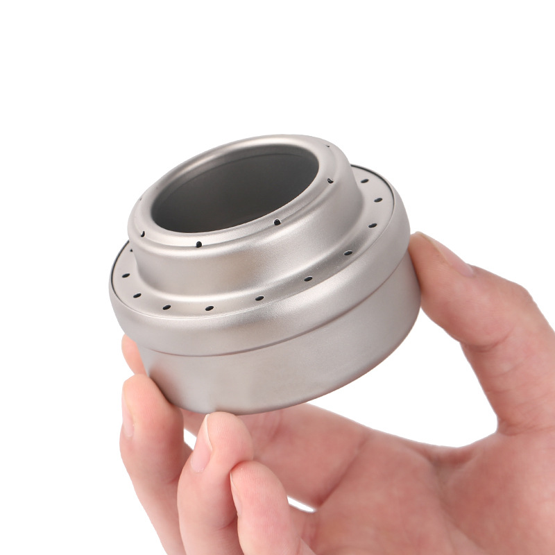 Ultralight Titanium Camping Stove Portable Alcohol Burner 0
