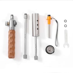 portable outdoor charcoal torch fire starter for camping & barbecue