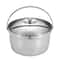 Thickened Stainless Steel Camping Pot Portable Outdoor Cooking Pot For Stew Rice 0