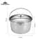 Thickened Stainless Steel Camping Pot Portable Outdoor Cooking Pot For Stew Rice 4