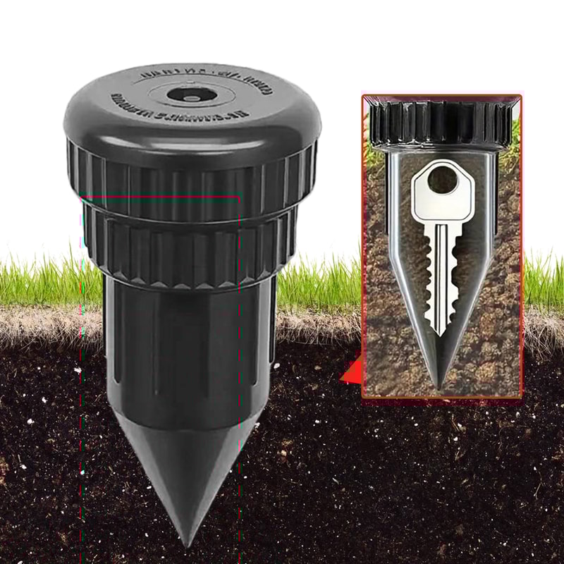 Waterproof Outdoor Hidden Key Safe Box Garden Sprinkler Key Hider 5