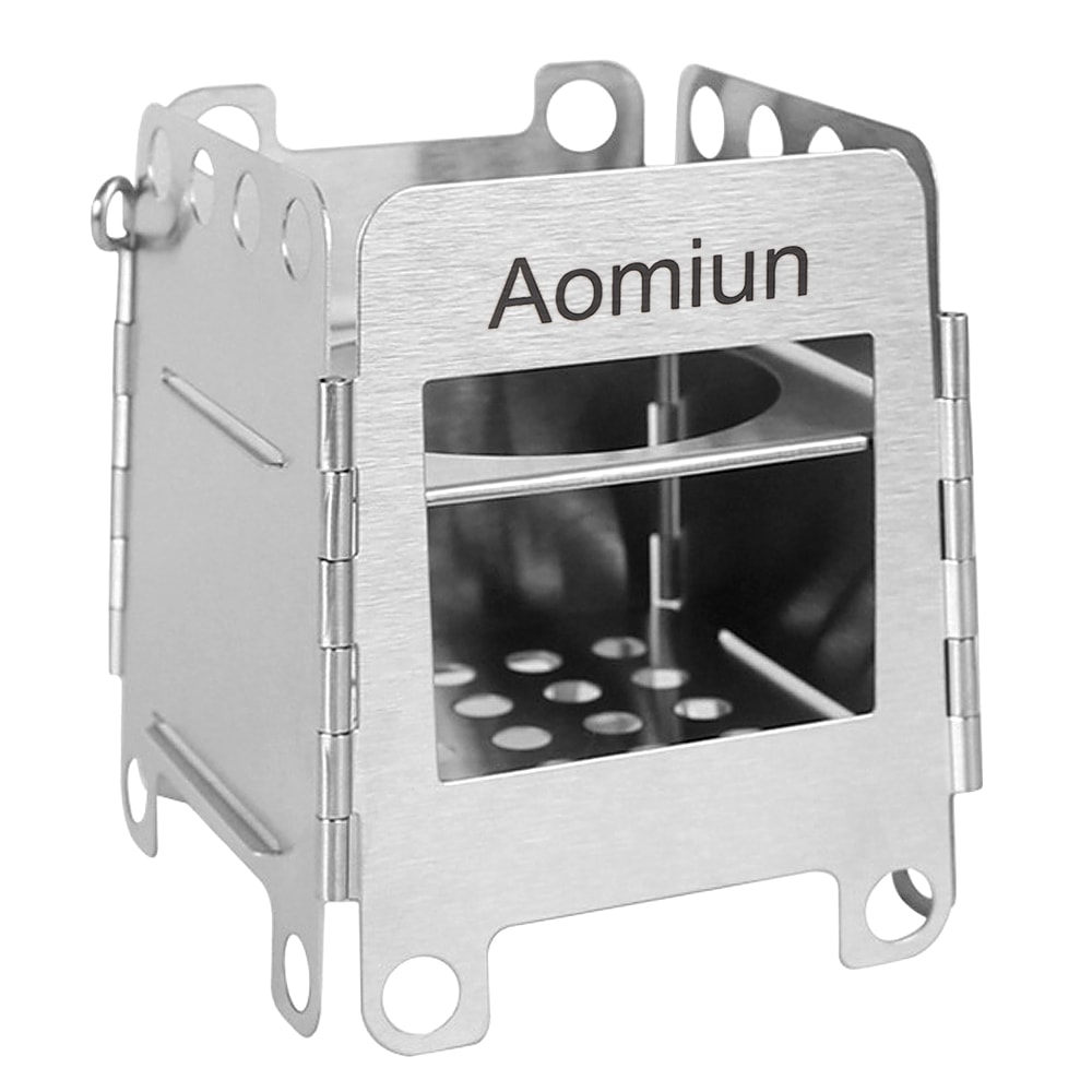 Mini Portable Stainless Steel Fire Pit Compact Camping Stove For Outdoor Cooking 3