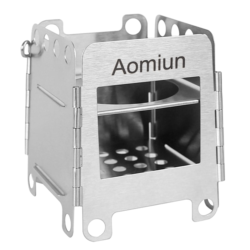 Mini Portable Stainless Steel Fire Pit Compact Camping Stove For Outdoor Cooking 3