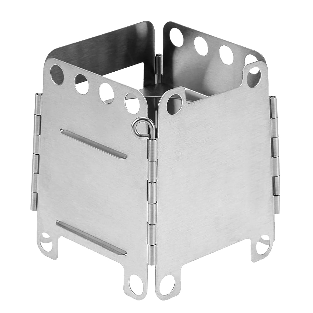 Mini Portable Stainless Steel Fire Pit Compact Camping Stove For Outdoor Cooking 4