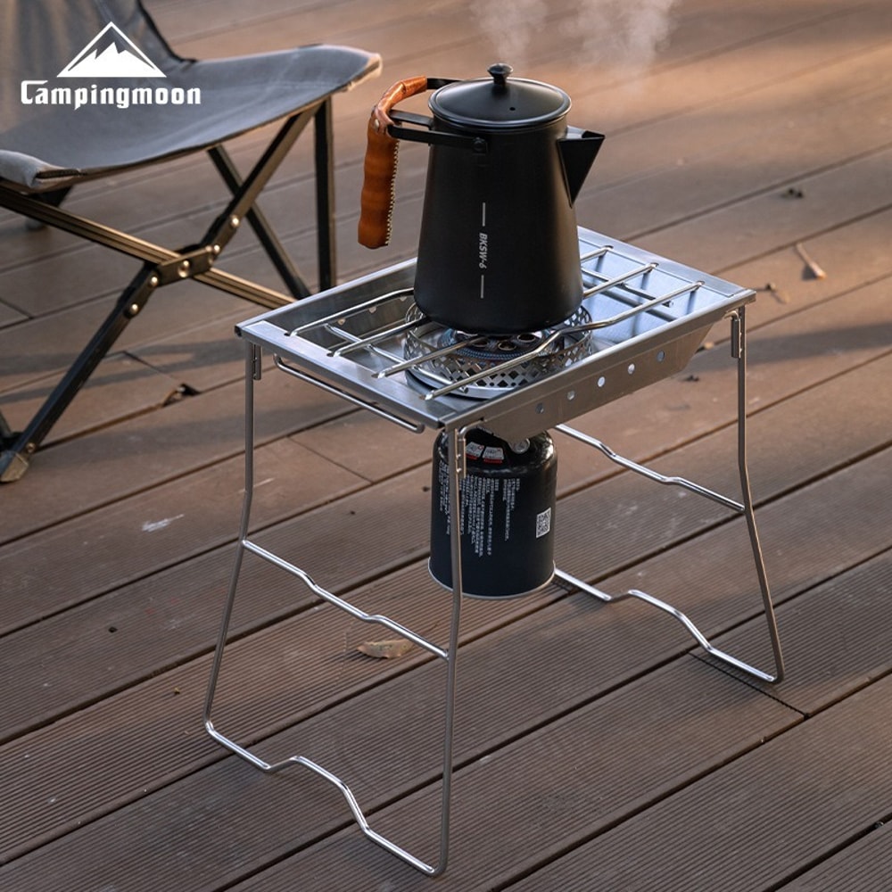 Stainless Steel Camping Furnace Plate Frame Windproof Durable 4