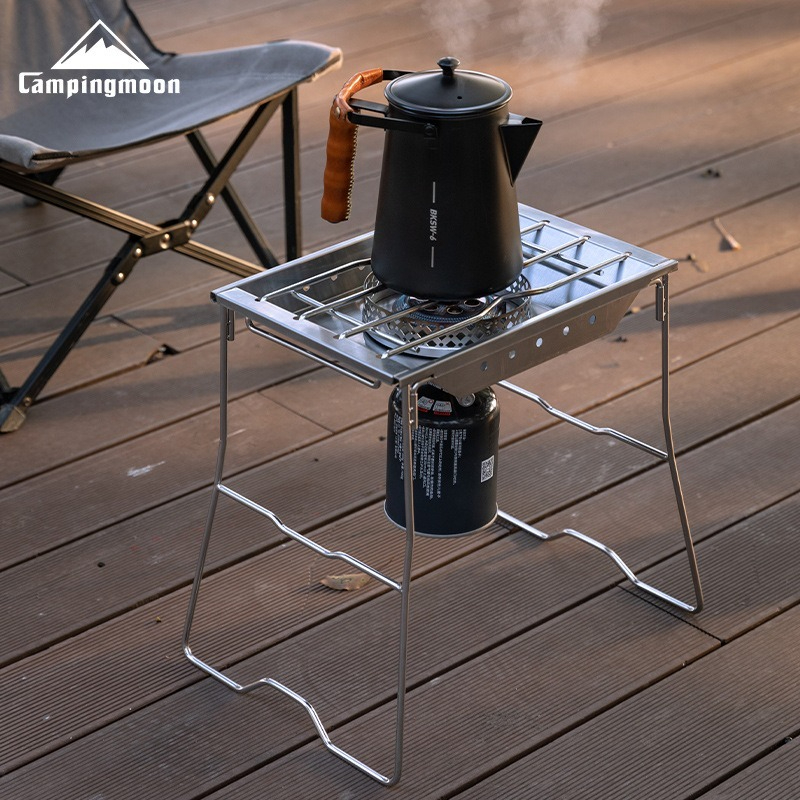 Stainless Steel Camping Furnace Plate Frame Windproof Durable 4