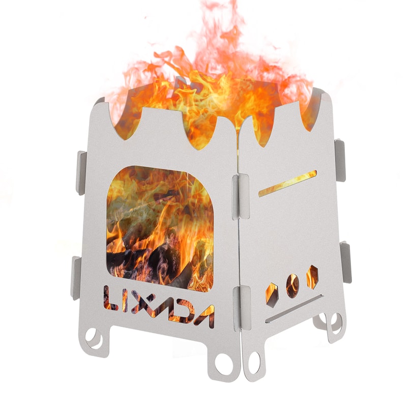 Titanium Ultralight Wood Stove Portable Camping Stove For Hiking Fishing 0