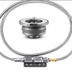 premium camping gas stove adapter with butane extension hose