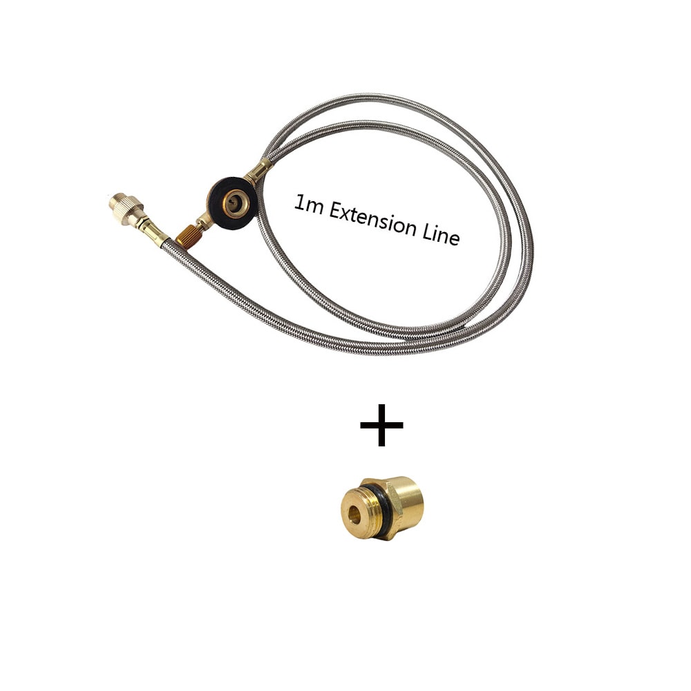 Outdoor Camping Gas Stove Adapter Cassette Stove Conversion Head With Extension Link 7