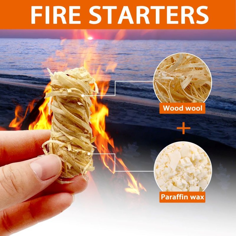 Natural Fire Starter for Fireplace, Campfire & Grill Charcoal