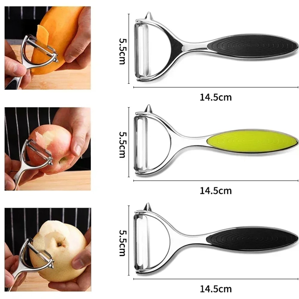 Rotatable Stainless Steel Y Shaped Potato Peeler Fruit Peeler Tool 3