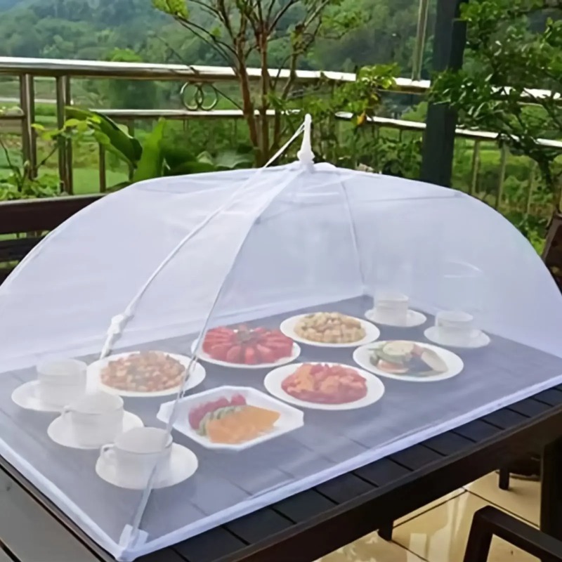 Foldable Mesh Food Cover Anti Mosquito Breathable Kitchen Protector 0