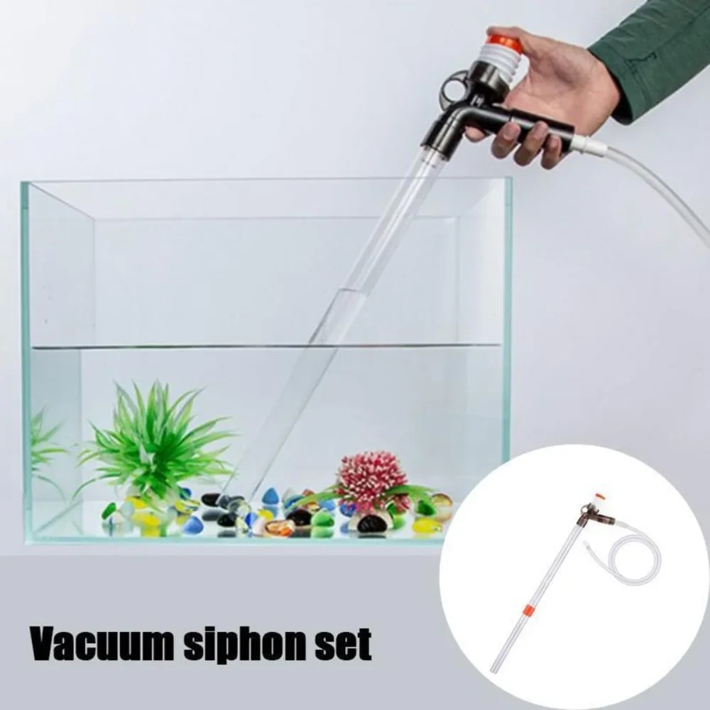 Adjustable Aquarium Gravel Cleaner Press Type Siphon Pump Kit 3