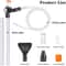 Adjustable Aquarium Gravel Cleaner Press Type Siphon Pump Kit 4