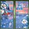 Festive Christmas Window Stickers Set Snowman Santa Snowflakes Decor 11