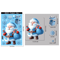 Festive Christmas Window Stickers Set Snowman Santa Snowflakes Decor 5