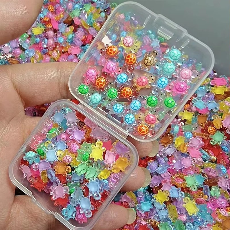 Glow In The Dark Resin Turtle Figurines For Micro Landscape Decor And Aquarium Ornaments 6