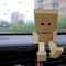Cute Wooden Dashboard Buddy Shaking Man Figurine Car Decor Toy Gift 1