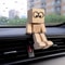 Cute Wooden Dashboard Buddy Shaking Man Figurine Car Decor Toy Gift 7