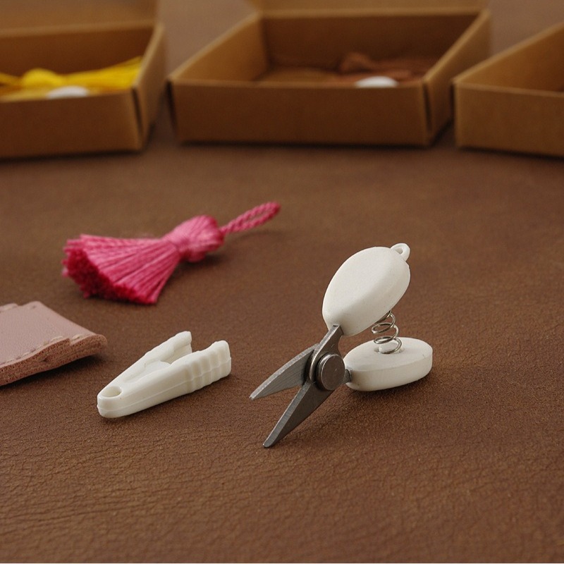 Precision Embroidery Scissors Mini Sewing Snips With Cover Portable Craft Tool 1
