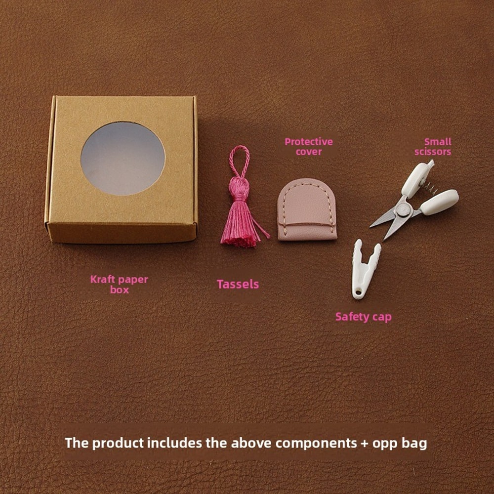 Precision Embroidery Scissors Mini Sewing Snips With Cover Portable Craft Tool 5