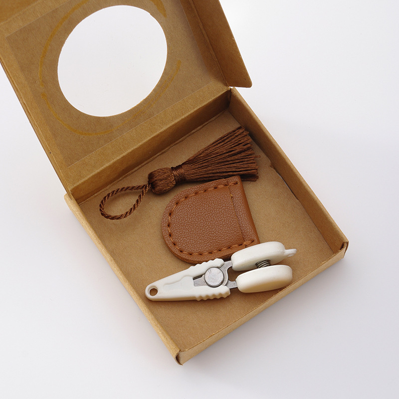 Precision Embroidery Scissors Mini Sewing Snips With Cover Portable Craft Tool 4